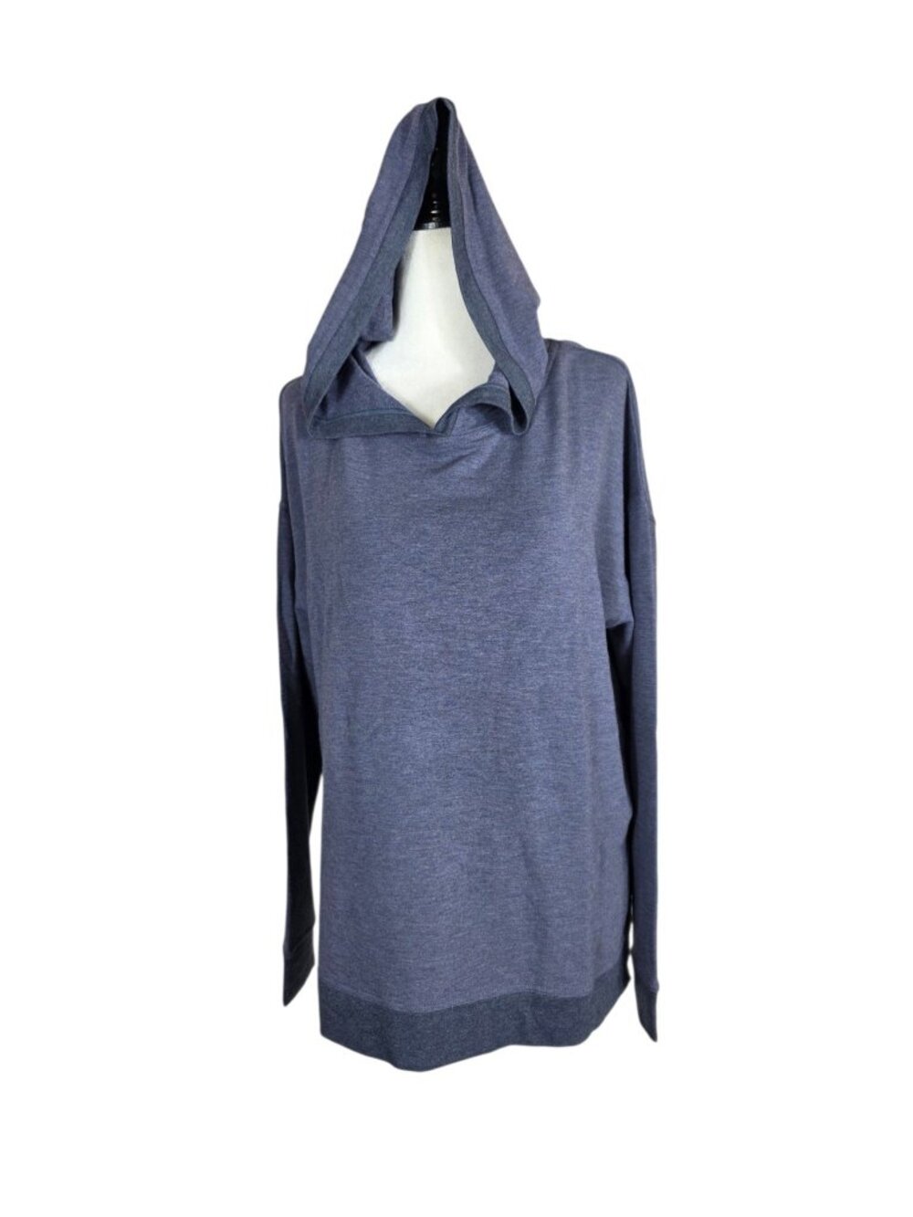 Majestic Filatures Soft Touch Pullover Hoodie Denim Blue New With Tags